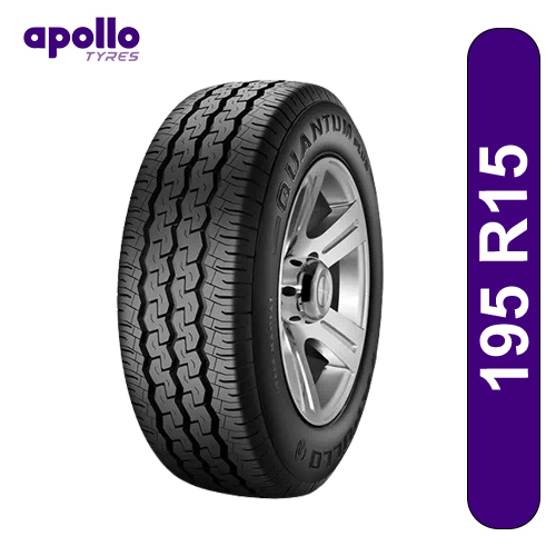 Apollo Quantum 195 R15 C 107/105S Tubeless Car Tyre