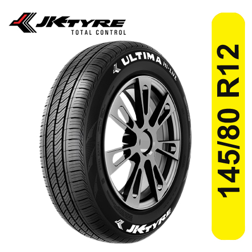 JK Ultima Hi Life 145/80 R12 Tubeless 74T Car Tyre