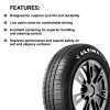 JK Ultima Hi Life 155/80 R13 Tubeless 79S Car Tyre