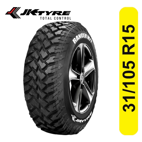 JK Ranger M/T 31/105 R15 Tubeless 109Q RWL Car Tyre